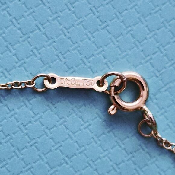 Tiffany & Co. Paloma Picasso Love & Kisses ‘XO’ 18k Diamond Pendant Necklace 16” - Picture 4 of 6